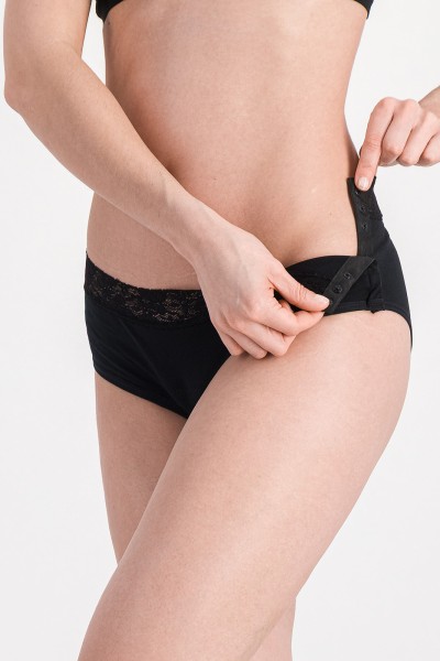 ISALINE / CULOTTE MENSTRUELLE AVEC BOUTONS PRESSION